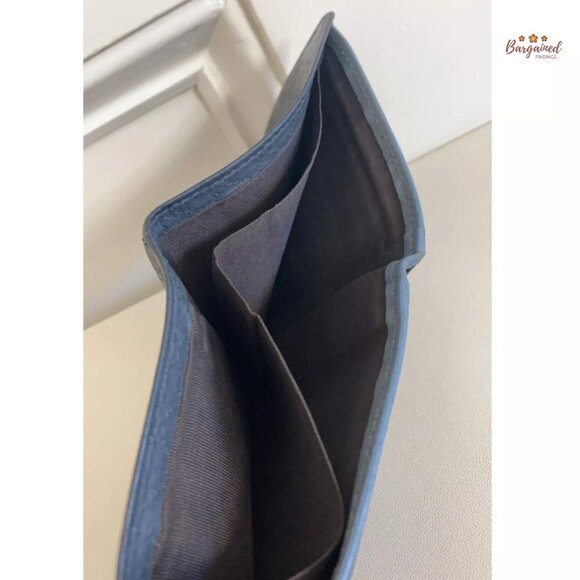 Authentic GUCCI Gray/Blue Microguccissima Leather Bifold Men's Wallet - 365477 - Picture 9 of 11